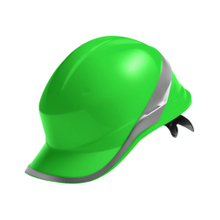 Green Hi-vist Reflective Industrial Hard Hats Safety Helmet