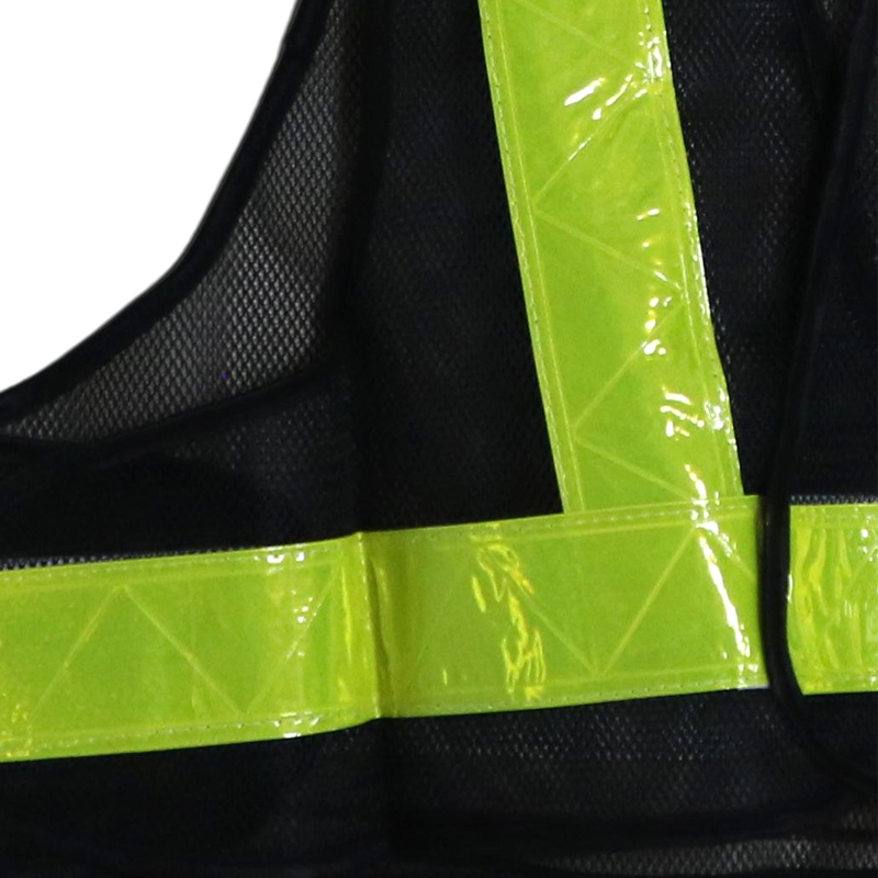 Black Mesh Netting Hi-vis PVC Reflective Safety Vest