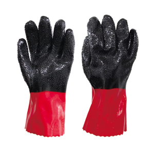 30cm Rough Finish Chemical Resistant PVC Industrial Gloves