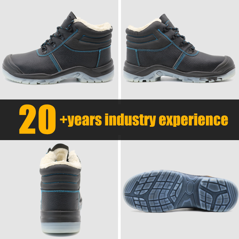Anti-cold Steel Toe Winter Safety Boots TPU Sole