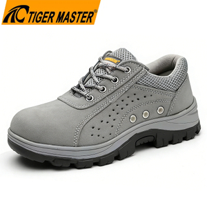 EU Steel Toe Rubber Sole Safety Shoes for Men Oil Resistant
