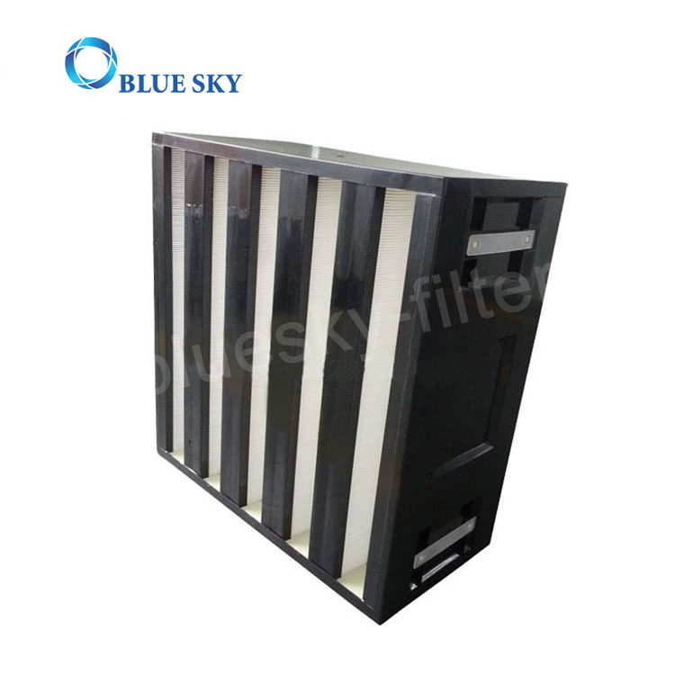 585X277X292mm HVAC V-Bank Filtro HEPA para sistema de aire acondicionado