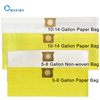 Bolsa de filtro de polvo de papel compatible con la bolsa de aspiradora Shop Vac de 5 a 8 galones tipo H 90671 9067100