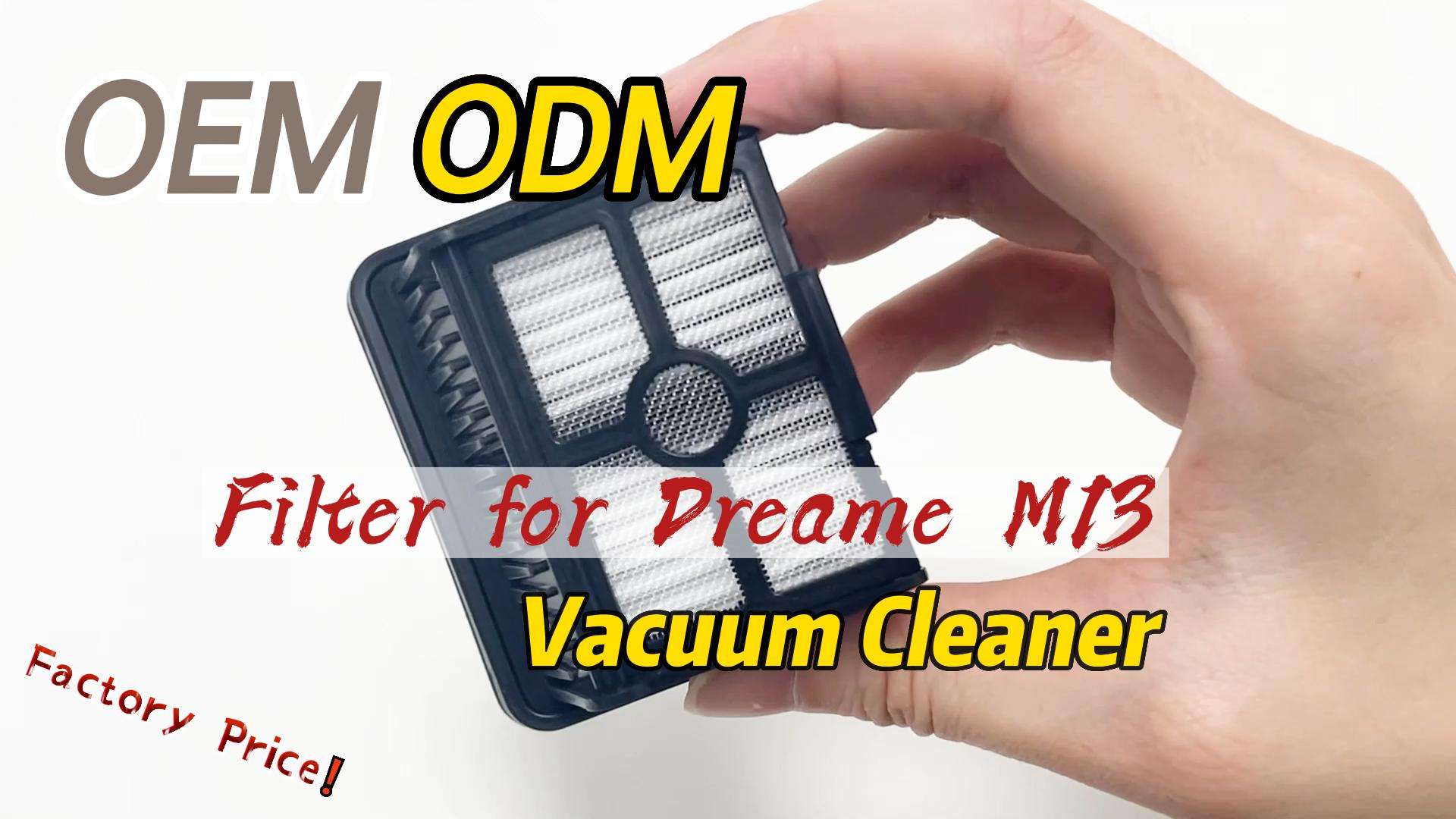 Reemplazo de filtro de aspiradora lavable y reutilizable para accesorios de aspiradora Dreame M12 / M12Pro H13 / M13 / T12 / H12Pro