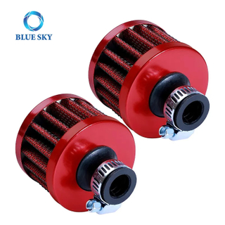 12 毫米空气过滤器 迷你通用红色电机锥冷清洁进气过滤器涡轮通风口呼吸器
