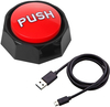 Custom USB Easy Recordable Sound Button Your Own Button Big Red Button With Type C Cable Uploading Audio Files