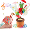 Dancing Talking Cactus Mimicking Toy,Talking Repeat Singing Cactus Toy 120 Songs for Baby 15S Record Your Sound