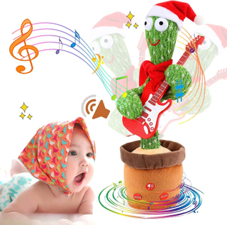 Dancing Talking Cactus Mimicking Toy,Talking Repeat Singing Cactus Toy 120 Songs for Baby 15S Record Your Sound
