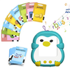 2025 New Trend Custom Print Penguin Pocket Speech Preschool Learning Interactive Toys German Arabic English Machine for Toddlers
