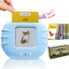 Custom Language 112 Cards Talking Flashcard Machine Early Childhood Learning Machine Cartoon Cat Shape Cognitive Cards