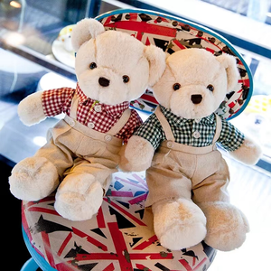 Customized Teddy Bear Plush Toy Sound Module with Clothes And Dress, Eye Masks Capes T Shirt Without Filled Skin Only