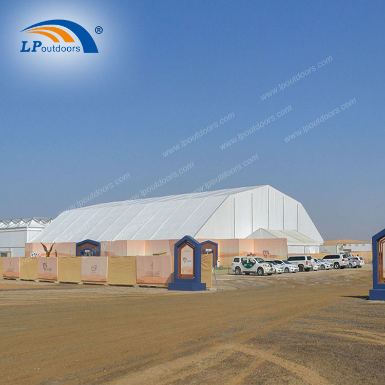 алюминиевый многоугольный шатер 40x60 м, временное здание самолета для промышленного склада