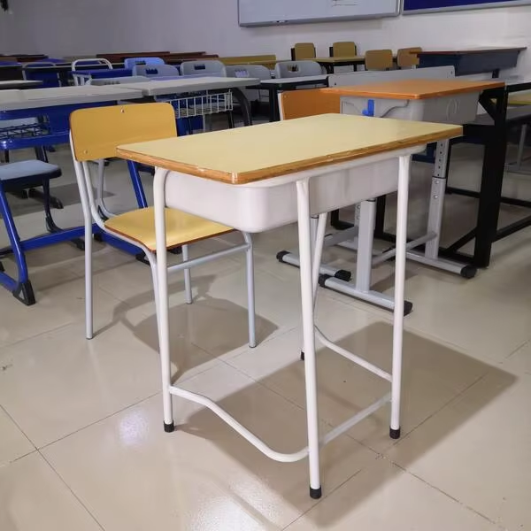 Cheap Modern Style Student Furniture School Furniture PVC Edge Cover Student Desk High Quality