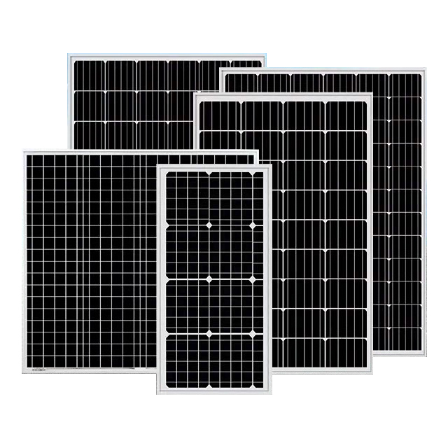 Nuevo panel solar fotovoltaico de un solo cristal de 150W hogar de 1224V Panel fotovoltaico de 100W panel solar