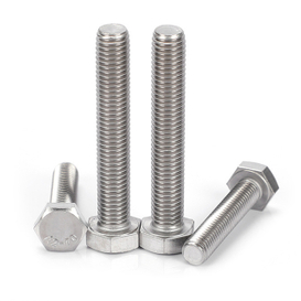 ASTM F593 1/2 "M10 Tornillo de perno de tapa hexagonal de acero inoxidable