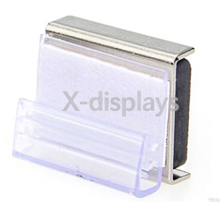 Magnetic Sign Holder With Flush Sign Gripper 7/8W x 3/4H SG-C37M