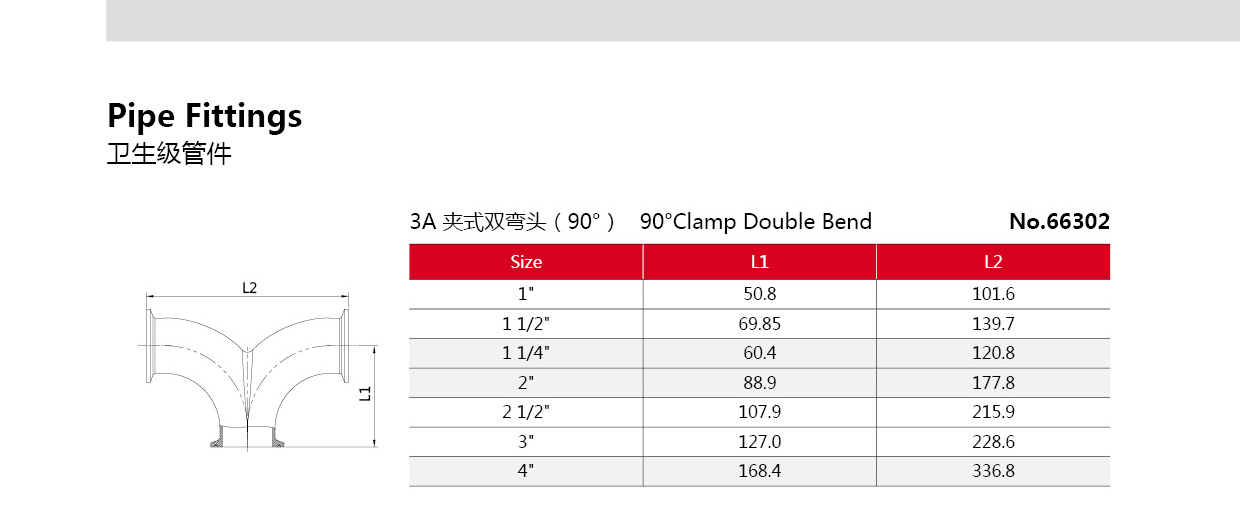 Санитарный тройник из нержавеющей стали