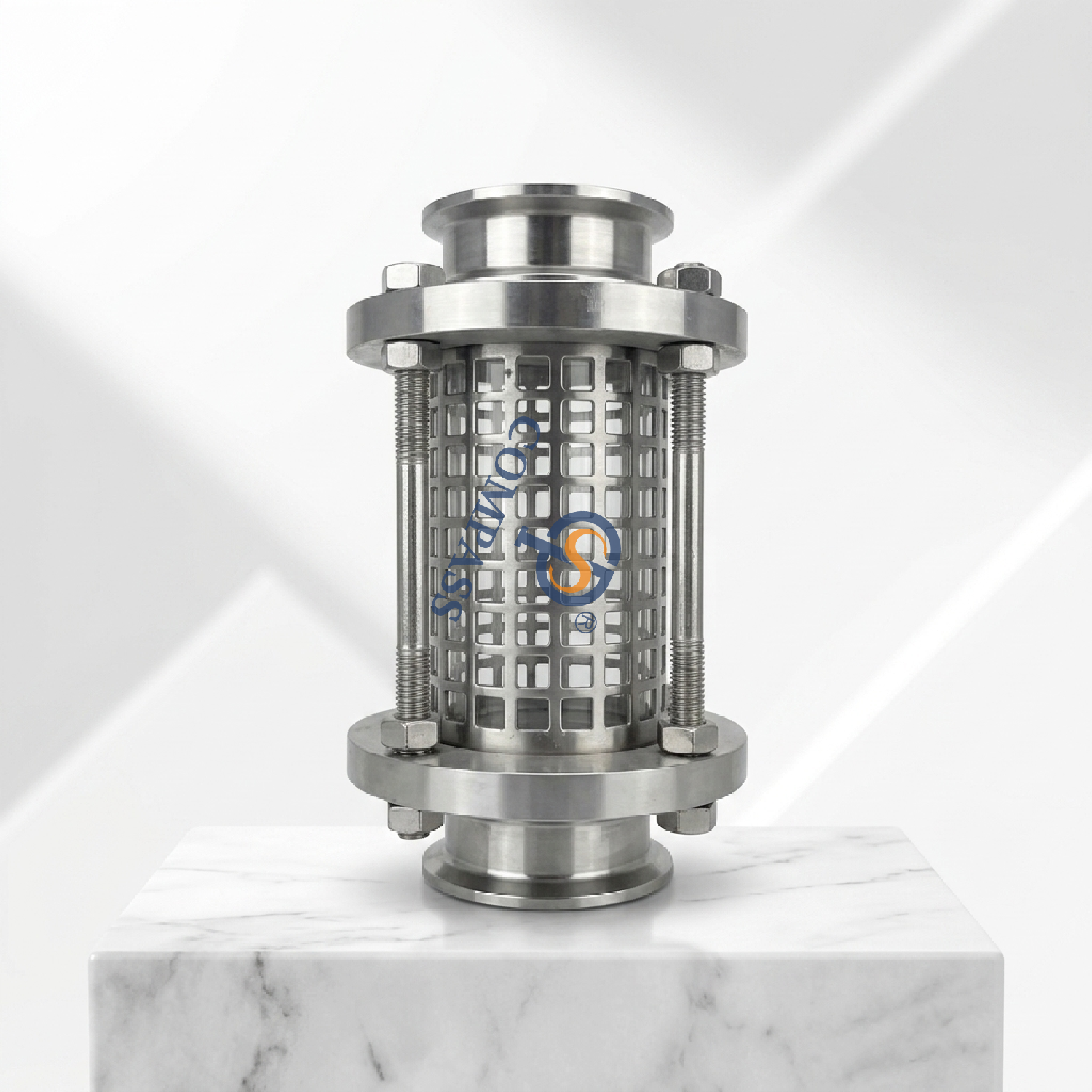 TC91MM DN65 SS316L Зажим для трубопровода Прямой смотровое стекло с защищенным экраном