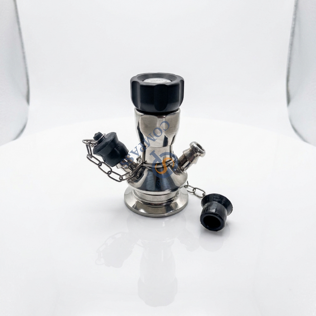 SS316L DN10 TC25.2MM Микробиологический зажимной клапан для отбора проб с силиконовой прокладкой