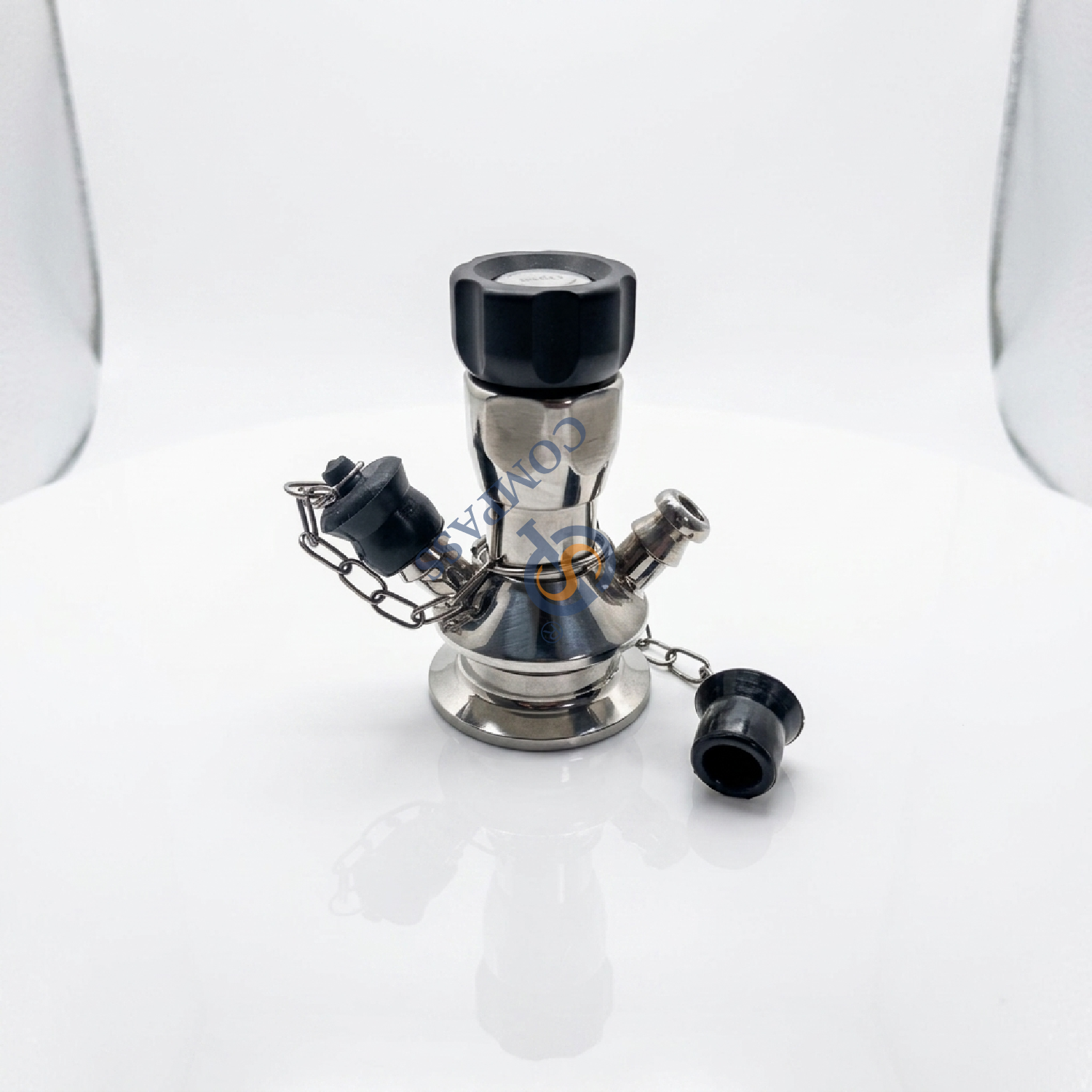 SS316L DN10 TC25.2MM Микробиологический зажимной клапан для отбора проб с силиконовой прокладкой