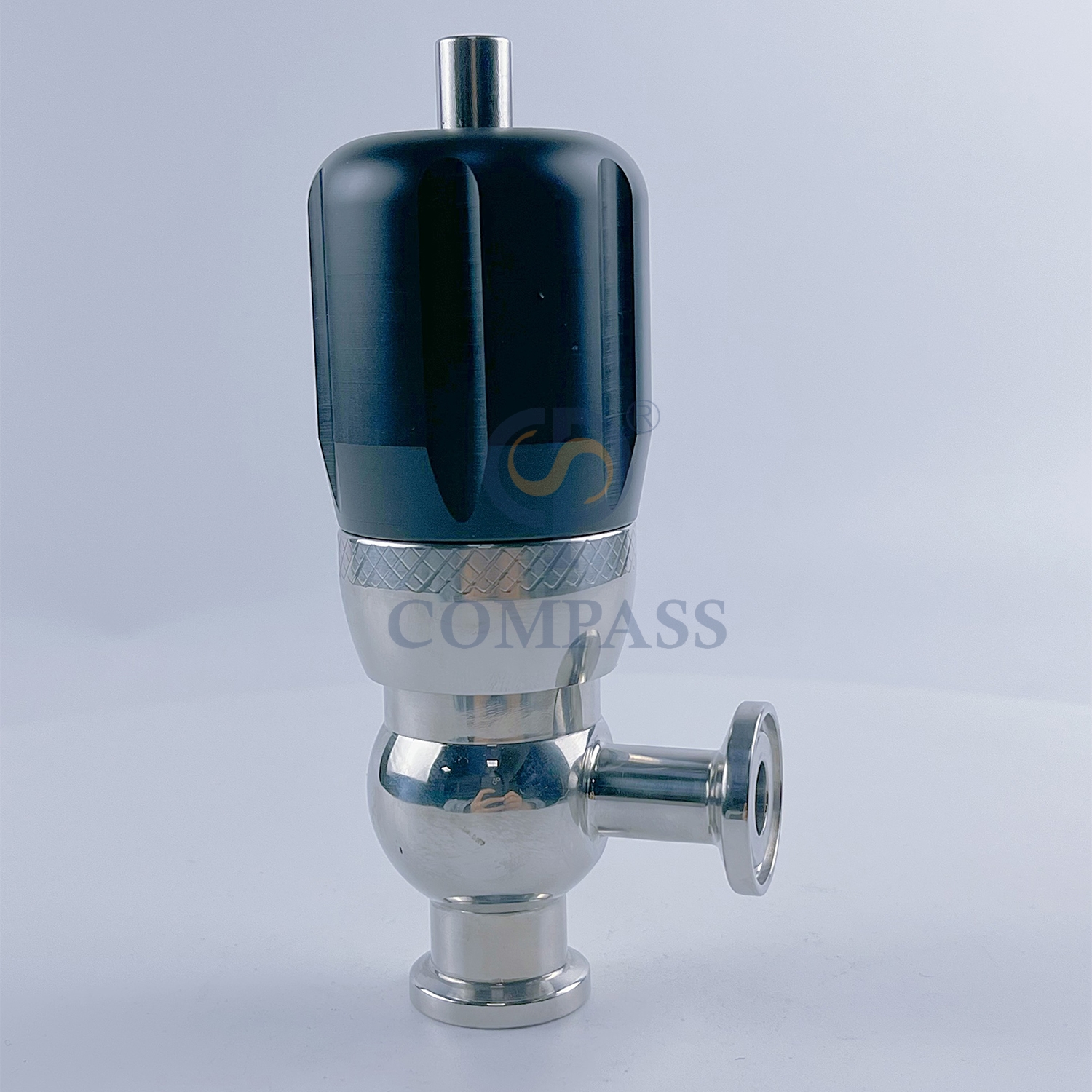 Самый продаваемый мини-стерильный предохранительный клапан из санитарной нержавеющей стали AISI316L SMS с ручным зажимом 1/2 дюйма для нефтегазовой промышленности