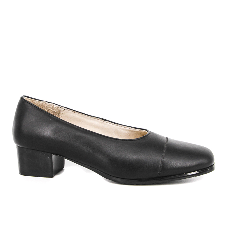 Zapatos de oficina negros duraderos para mujer 1107