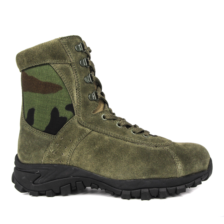 Botas safari militares camuflaje verde oliva 7281