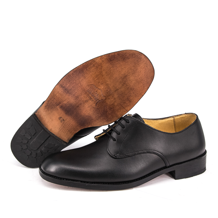 Zapatos de oficina impermeables de piel negra para hombre 1211
