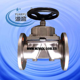 Flange Diaphragm Valve Stainless Steel 316L