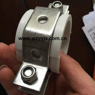 Stainless Steel Hex Pipe Hanger with PVC Insert