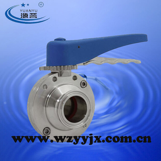 Triclamp Butterfly Valve Center Suck Bolt Type
