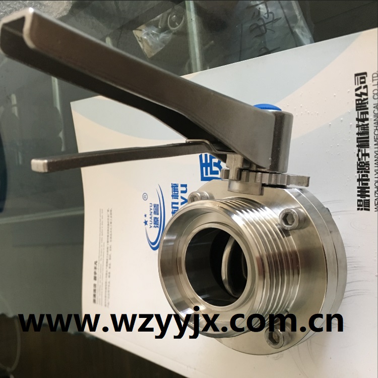 Sanitary Butterfly Valve ( Stainless Steel Handle)