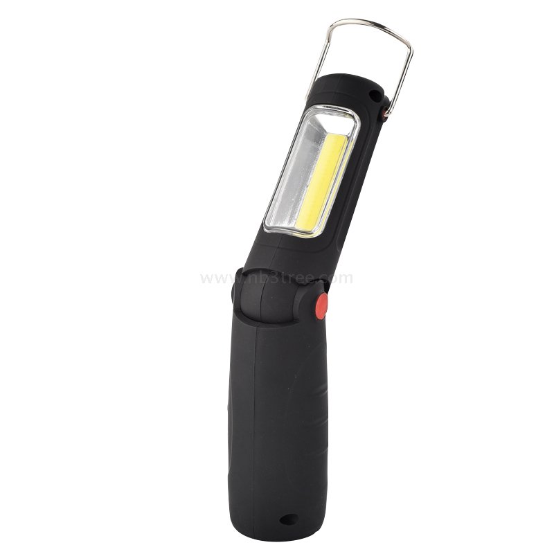 Folding 5LED+3W COB 12V LED Work Light Cordless with Car Charger