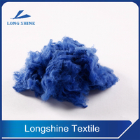 Royal Blue Polyester Staple Fiber For Spinning Manufacture