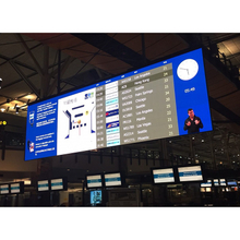 P7.62 agenda digital, información de llegada y salida señalización led, pantalla de estado de vuelo LED, cartelera comercial LED para aeropuerto
