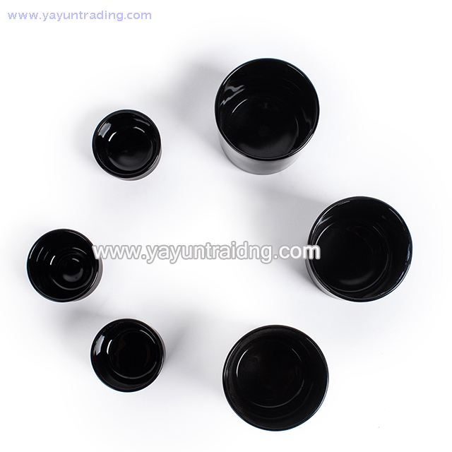 Wholesale Heat Resistant Matte Black Glass Candle Tumber for Wedding Or Church