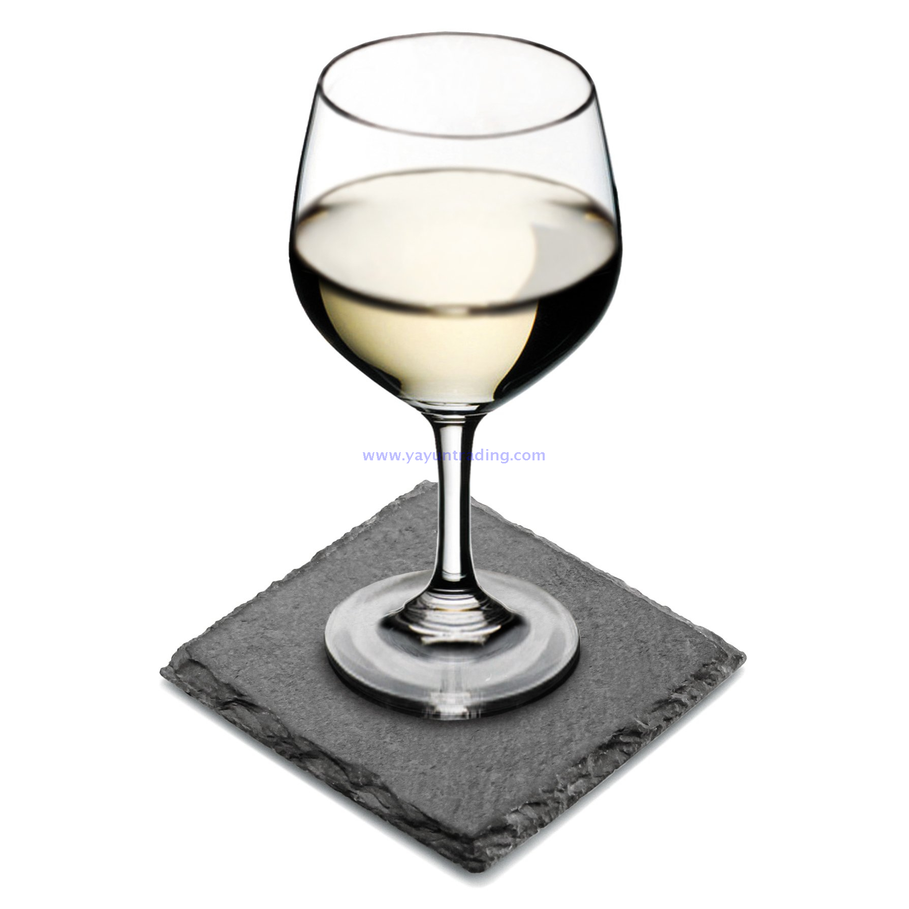  Set of 4 Natural Black Slate Placemats and Coasters