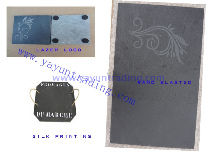 rectangular tableware 100% natural slate coaster