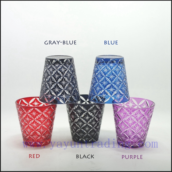 Valentine glass candle jar