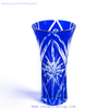 personalized mouth blown engraved heavy crystal glass vase