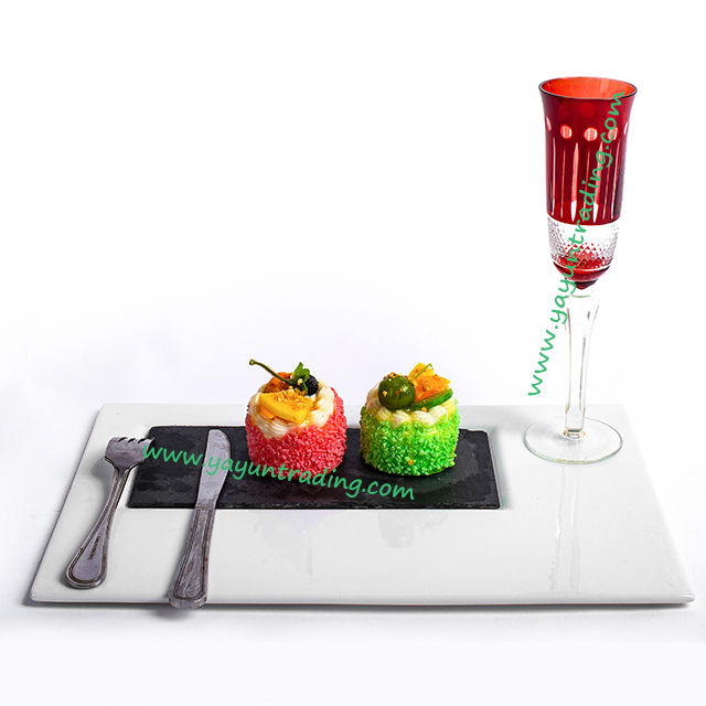 copper red champagne flute