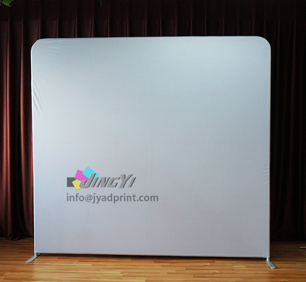 Portable dye-sublimation tension fabric lightweight aluminum frame trade show display booth