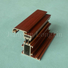 Wooden Print Aluminium Profile for casement Window thermal break