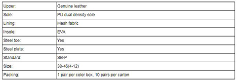 FOB $5.90 per pair for genuine leather PU sole safety shoes