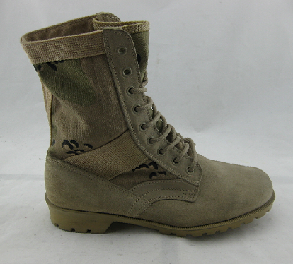 Split leather vulcanized desert safety boots