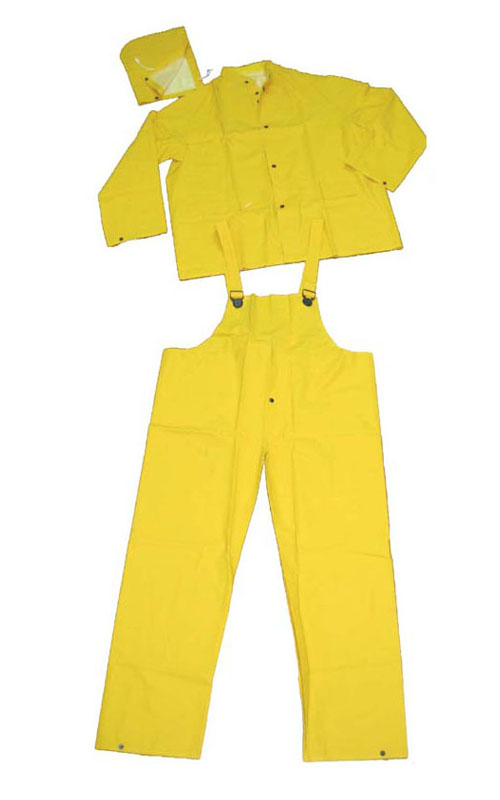 5103A yellow pvc polyester rain suit