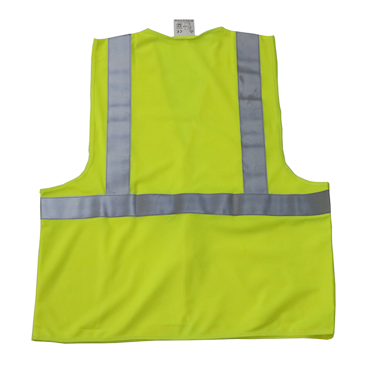 Custom Logo Polyester Yellow Reflective Safety Vest