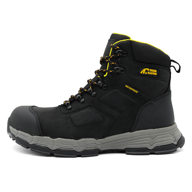 Genuine Leather Waterproof Oil Gas Industry Work Boots