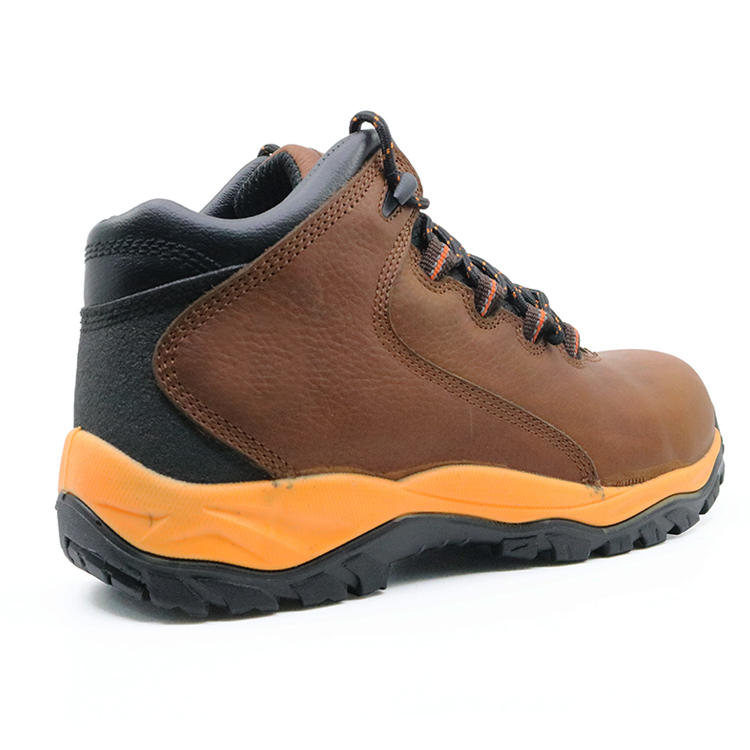 ENS022 Genuine leather pu sole construction safety shoes boot