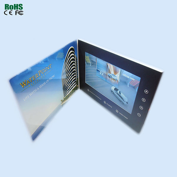 Promotional 4.3'' Inch LCD Custom Printing Video Wedding Card